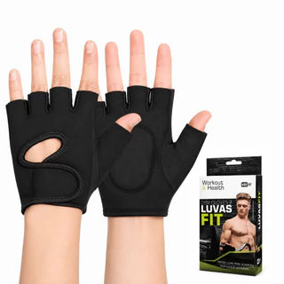 Luva Academia Musculação MBFit Gym Gloves 2 Com Munhequeira Para Treino Pesos e Barras