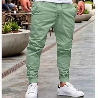 Calça Jogger Slim Fit Moda Homem Calça Adiulto Jogador Calça em Tecido Sarja