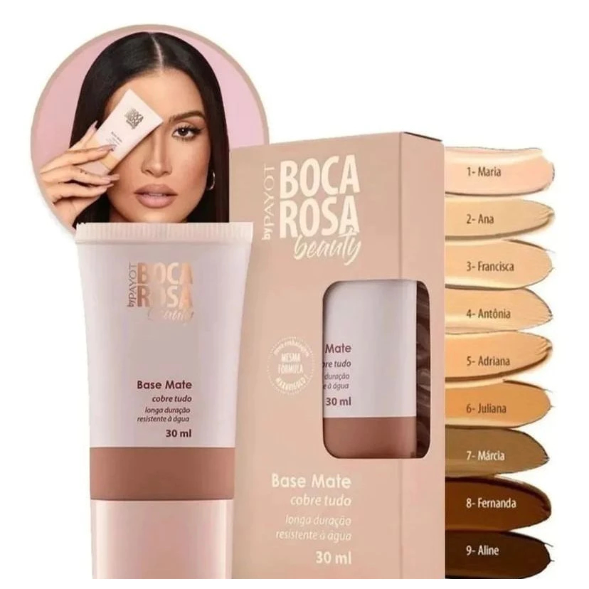 Boca Rosa Base Líquida Matte Perfect By Payot (Alta Cobertura) | Shopee ...