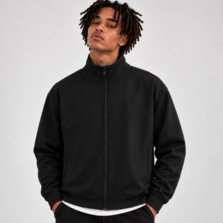 Jaqueta Bomber Masculina Casual Esportes Lisa com Zíper Confortável Streetwear Estilosa Várias Cores