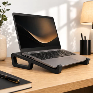 Suporte para Notebook Ergonômico Base Elevada Ventilada Antiderrapante para Mesa Escritório Home Office