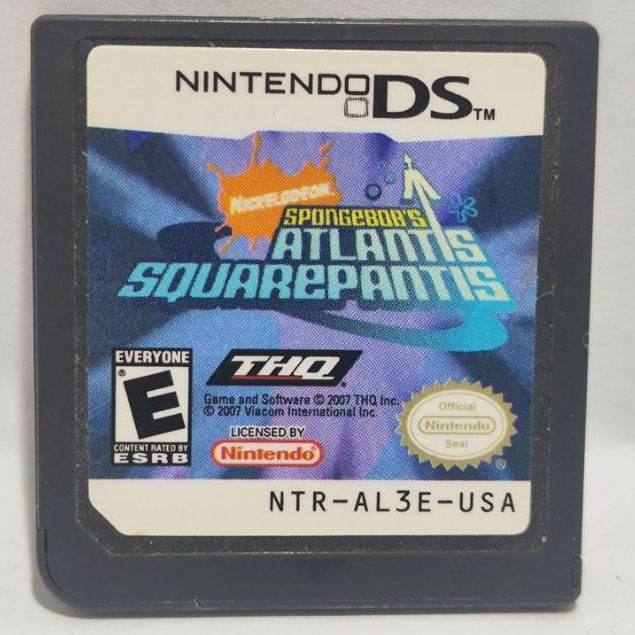 BOB Esponja Spongebob Atlantis Squarepants Usada Original Nintendo Ds ...