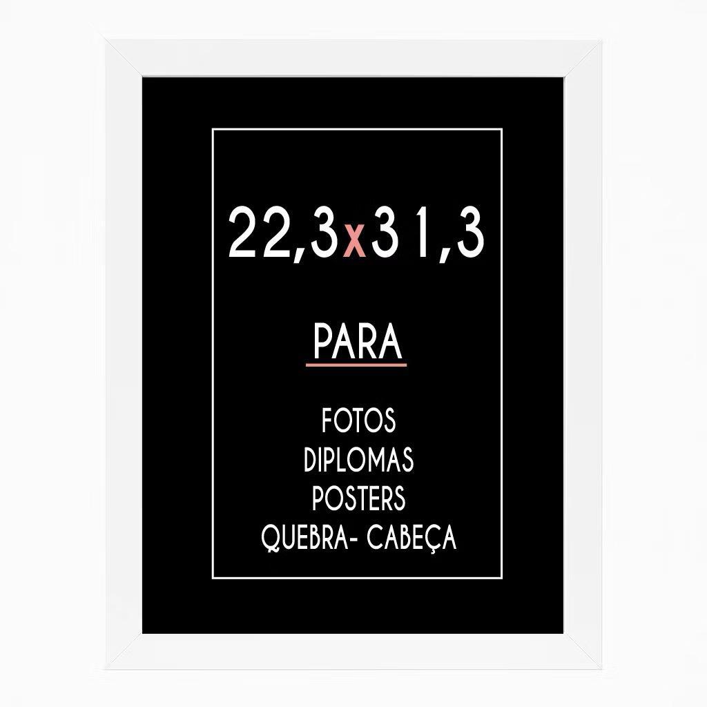 Moldura 22,3x31,3 Madeira Lisa Para Quebra Cabeça Sem Vidro
