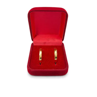 Par De Alianças Ouro 18k Abaulada Casamento Noivado 2,8mm em Oferta na Shopee