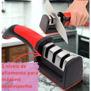 Afiador de Facas Profissional com Afiadores de Aço Inoxidável para Precisão Amolador em Oferta na Shopee