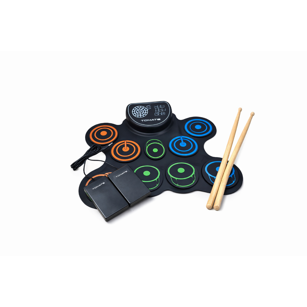 Bateria Eletrônica Portátil Roll Up 7 ou 9 Pads Infantil