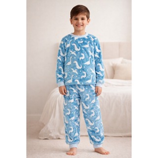 Pijama Infantil Dinossauro Flace 3D Quentinho REF:1512 em Oferta na Shopee