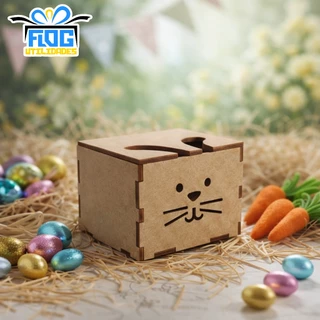 QUENTE! Kit 25 Caixinhas Pascoa 07X07X05CM Coelho Páscoa Lembrancinhas Decorativa MDF / Decoração Festa em Oferta na Shopee
