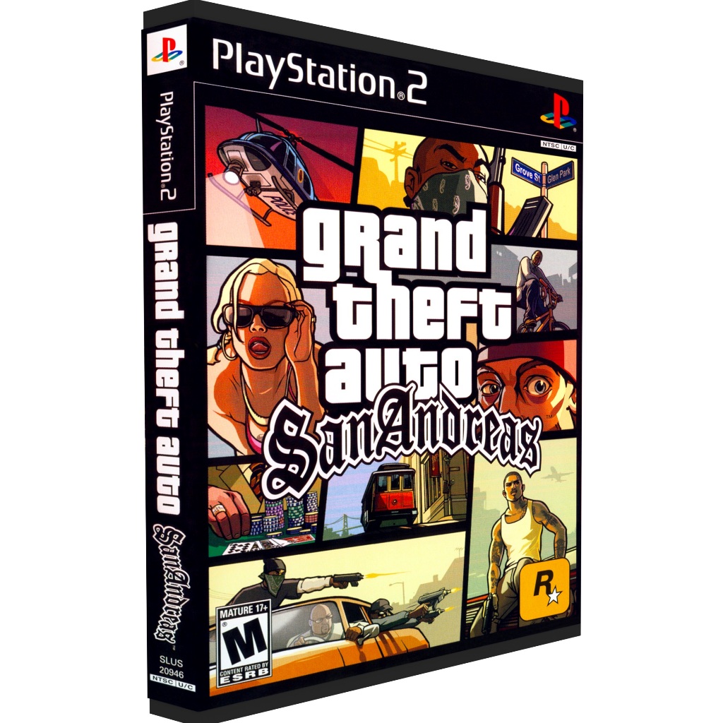 GTA San Andreas Ps2 - Capa Premium HD | Shopee Brasil