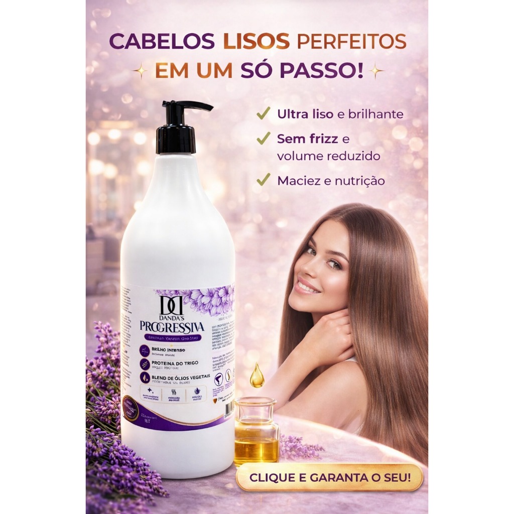 Liso Perfeito Dandas - ultra liso, sem frizz 1Lt | Shopee Brasil