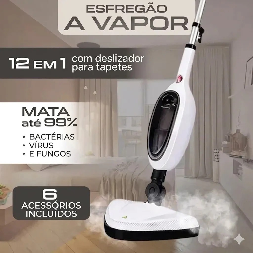 mopuページ Mop a Vapor Multifuncional 12 em 1 com Acessórios, Adequado para