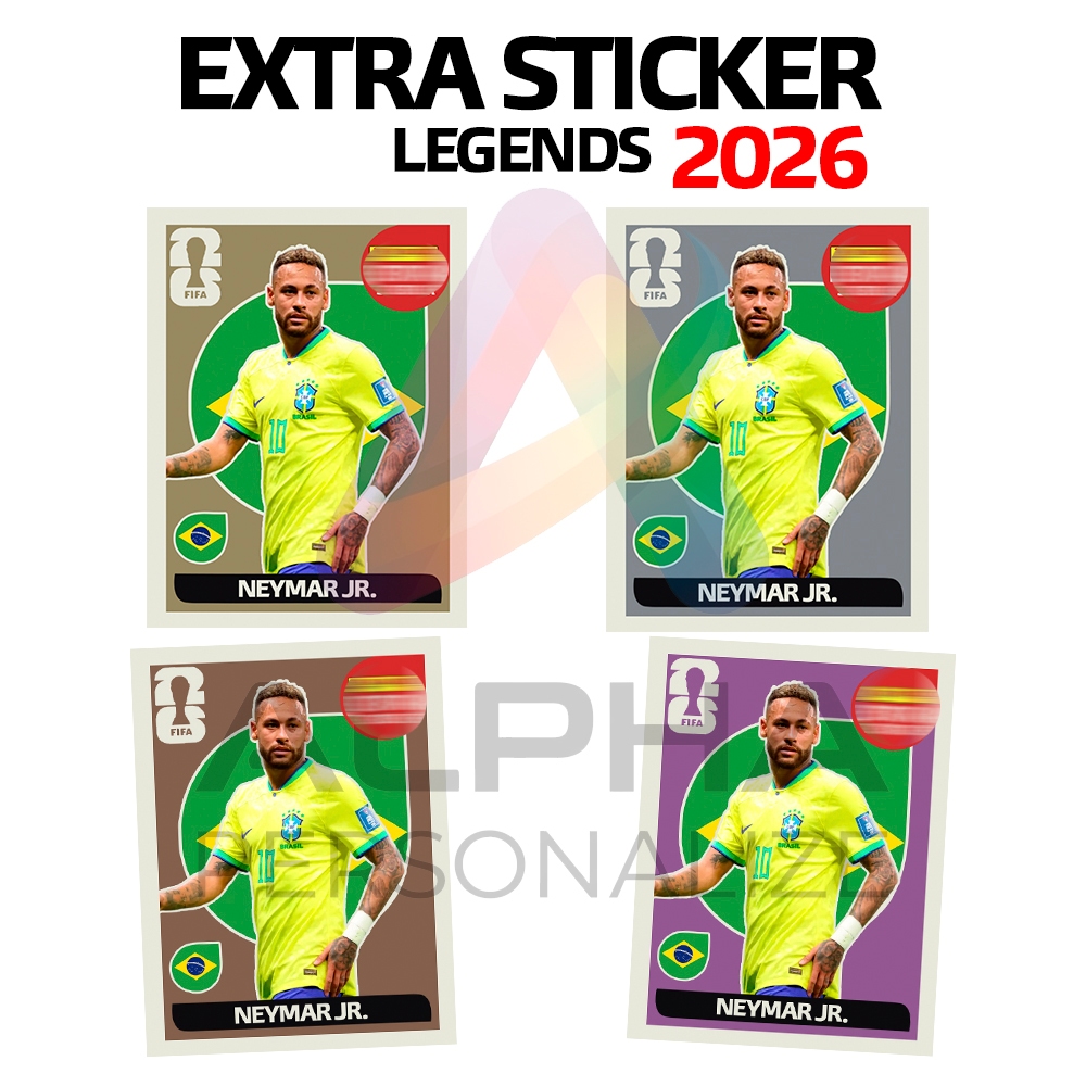Figurinha Dourada Neymar Em Oferta Shopee 2026