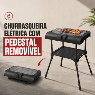 Churrasqueira Elétrica Portátil Churrasqueira Com Pedestal 127v Churrasqueira de Apartamento