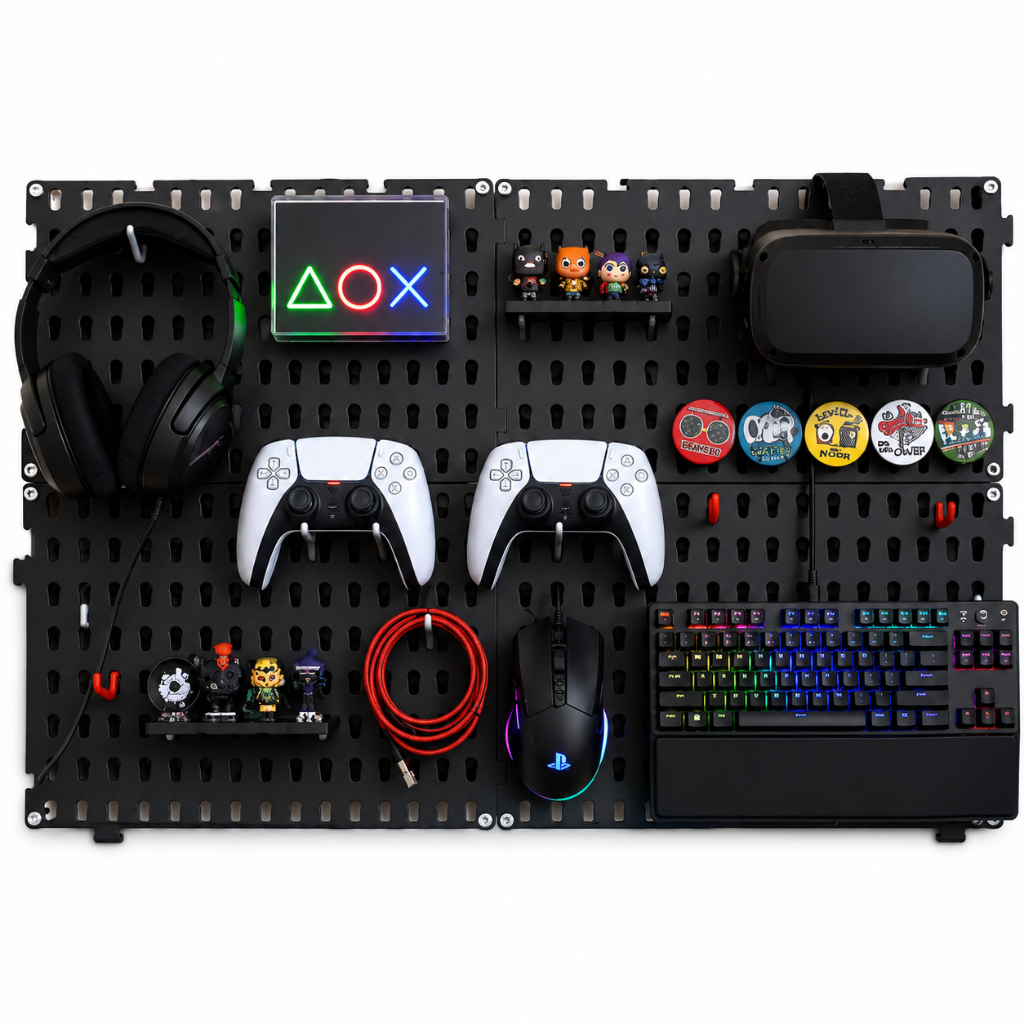 Painel Pegboard Organizador Setup Gamer 59x35 + Brindes — imagem 5