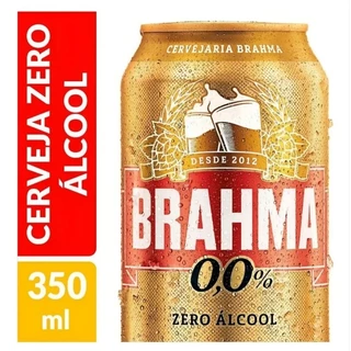 Kit 3 Cerveja Brahma Zero Lata 350ml