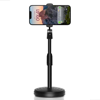 Suporte De Mesa Para Celular Casa Escritório Articulável 360° Tripé Mini Pedestal