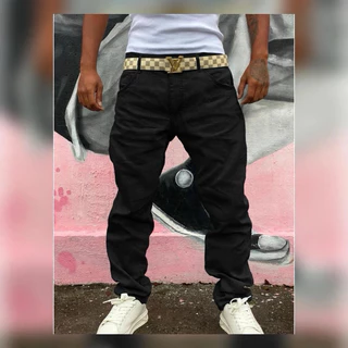 Calça Jeans Oversized Preta