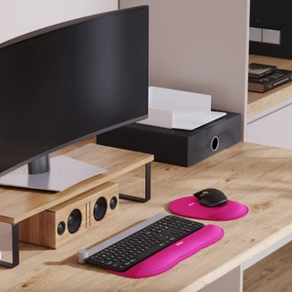 Mousepad Ergonômico Comfort Magenta Reliza