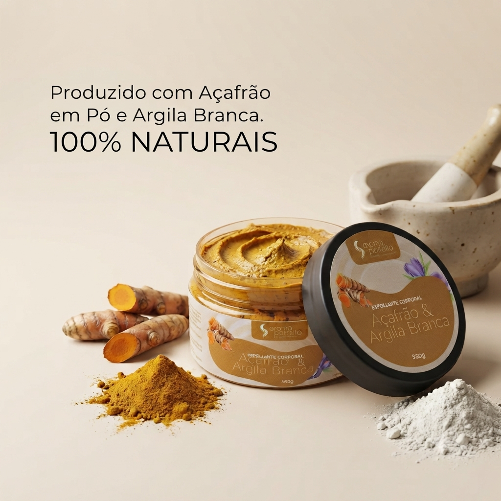 Esfoliante corporal de açafrão com argila branca — foto 2