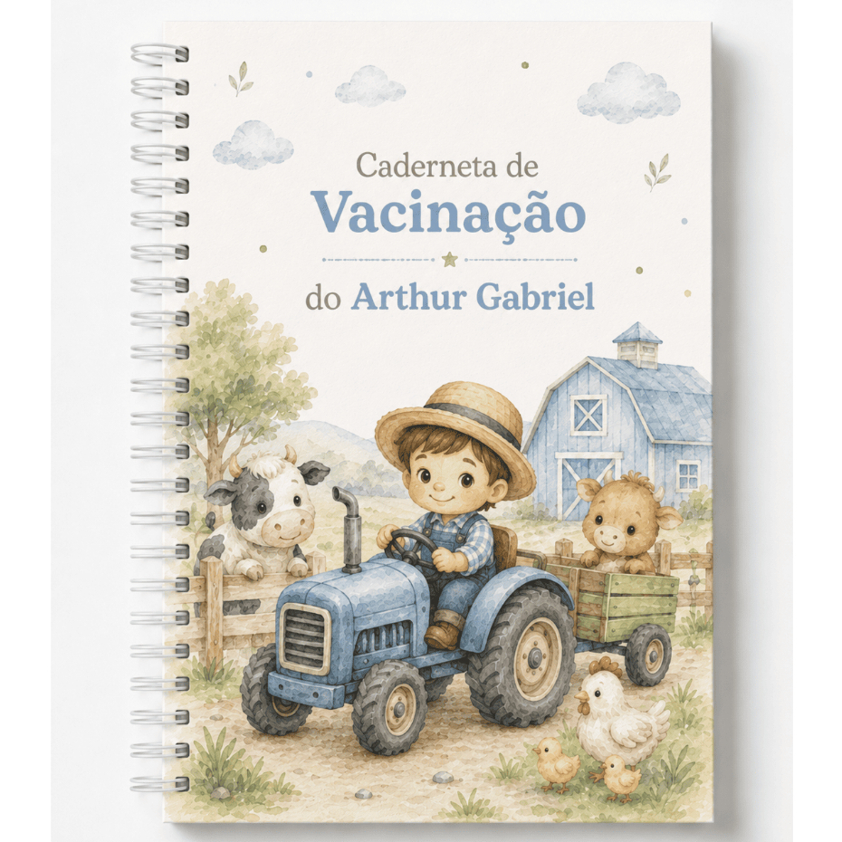 Caderneta de Vacinação Personalizada | Vários Temas — Fosco