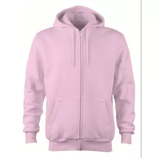 Moletom Com Ziper, Masculino E Feminino Confortavel Cinza Liso Josty