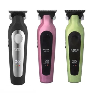 KM-1590 Aparador de Barba e Cabelo Recarregável USB Potente 5W 7000RPM 1200mAh