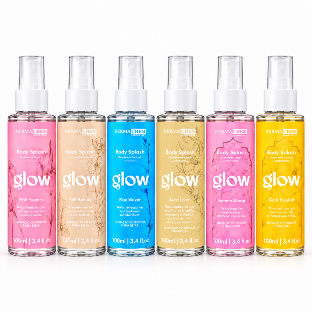 Body Splash Glow Dermachem 100ml Desodorante Colônia | Shopee Brasil