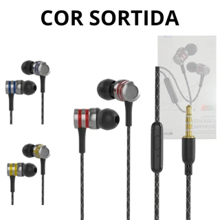 Fone de Ouvido Intra Auricular Estéreo com Controle de Volume Conexão P2 Altomex AL-E16