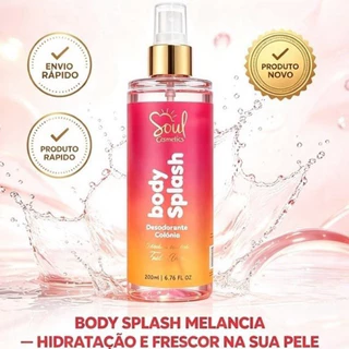 Body Splash Soul Cosméticos 200ml Desodorante Colônia Fragrância Exclusiva