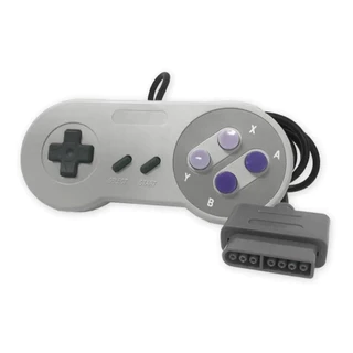 Controle Compatível Com Super Nintendo Famicom Snes Joystick Manete Cor Cinza ENVIO IMEDIATO
