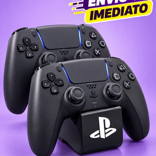Suporte para 2 Controles PS5 PS4 XBOX Organizador Gamer Premium