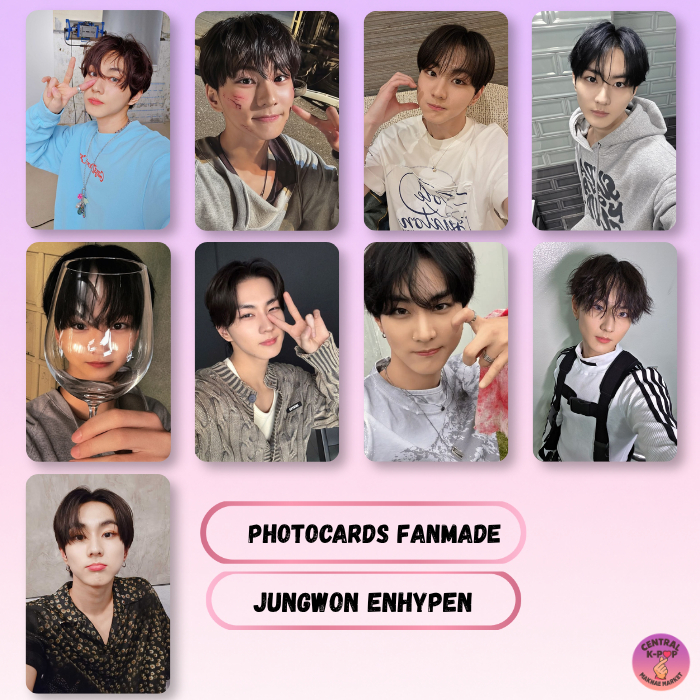 ENHYPEN SHOPEE kpopmerch 90枚 Selcas Jungwon •ENHYPEN • Engenes • Photocards • Fanmade • Glossy