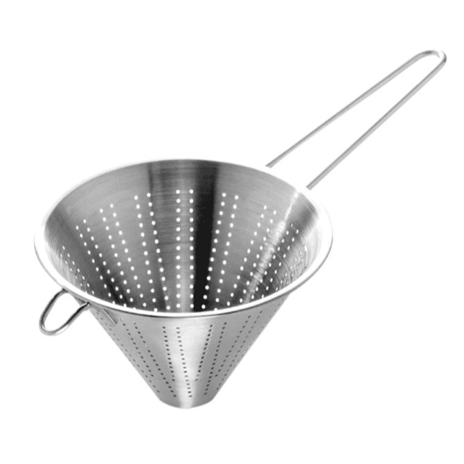 Peneira Cônica Chinoy Em Aço Inox 14 cm | Shopee Brasil