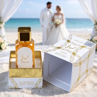 Perfume Árabe Hayaati Gold Elixir Eau de Parfum 100ml Unissex Oriental Amadeirado Radiante e Cativante