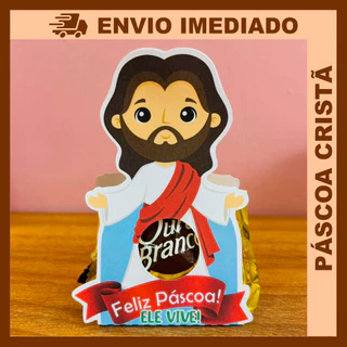 Kit 20 50 ou 100 Porta Bombom Jesus Páscoa Lembrancinha Cristã - ENVIO RÁPIDO - ATACADO IGREJAS em Oferta na Shopee