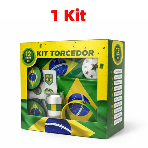 Combo Torcedor Bandeira Copa 2026 Adesivo Trompete Pintura Facial Bandeira Brasil Adesivo Vuvuzela KIT TORCEDOR — foto 1 — Achou Levou Brasil