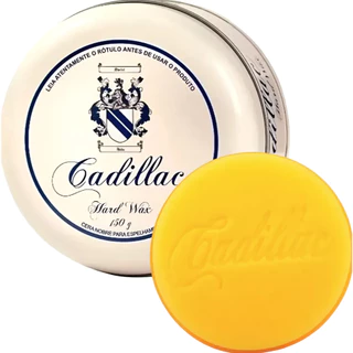 Cera Automotiva Cadillac Hard Wax Cristalizadora 150g Brilho Intenso Proteção Duradoura para Pintura Polimento