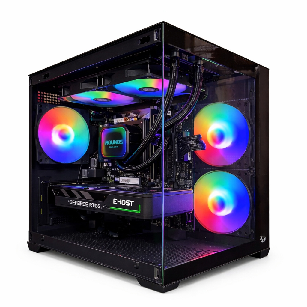 PC Gamer Completo AMD Ryzen 7 5700X, B550M, 32GB, NVME 1TB, NVIDIA