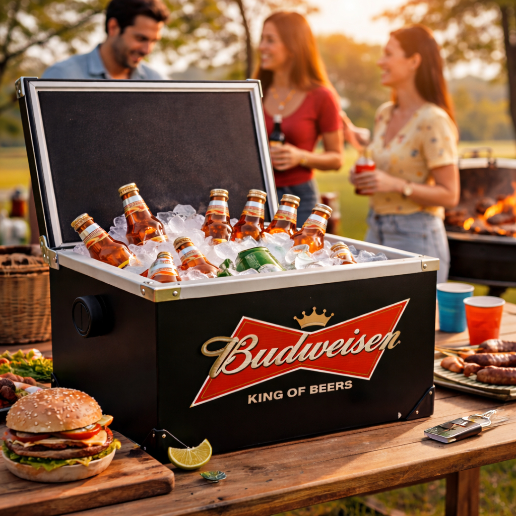 Budweiser クーラーボックス Caixa Térmica Budweiser 30L Cooler Cerveja Gelada Churrasco