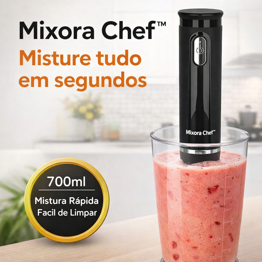 Mixer Elétrico Profissional 700ml 220V Mixora Chef™ – Processador ...