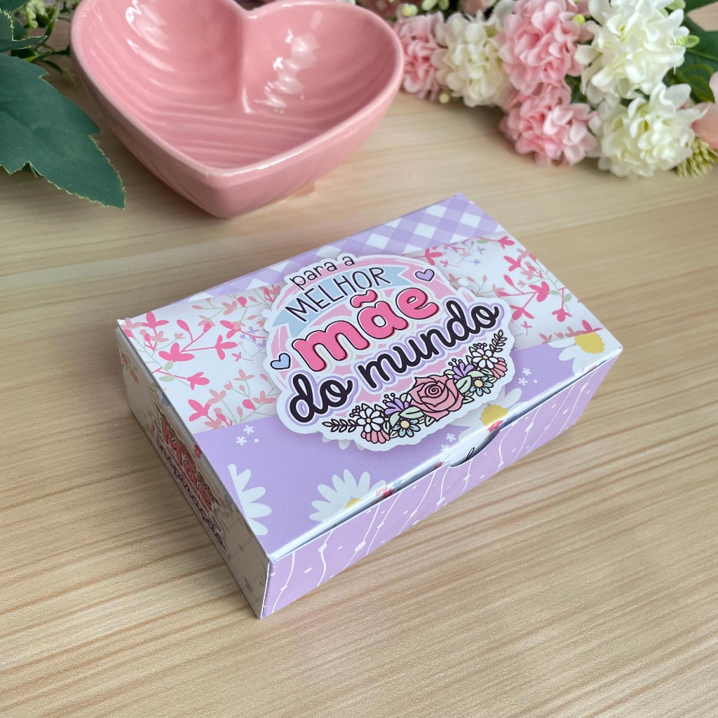 CAIXA MULTIUSO PRESENTE DIA DAS MÃES - CAIXINHA PARA CHOCOLATE BOMBOM KIT CUIDADOS DIA DAS MÃES em Oferta na Shopee
