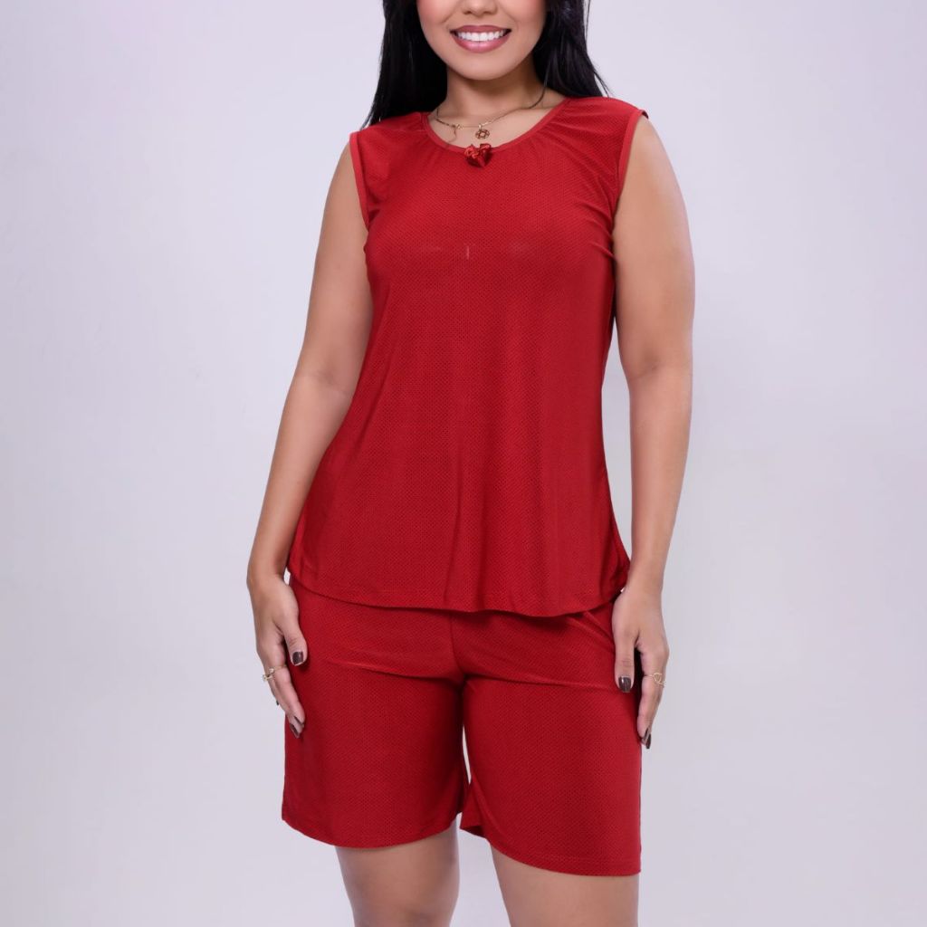 Pijama Feminino Adulto Meia Coxa Senhora Regata Baby Doll Liganete Molinho em Oferta na Shopee