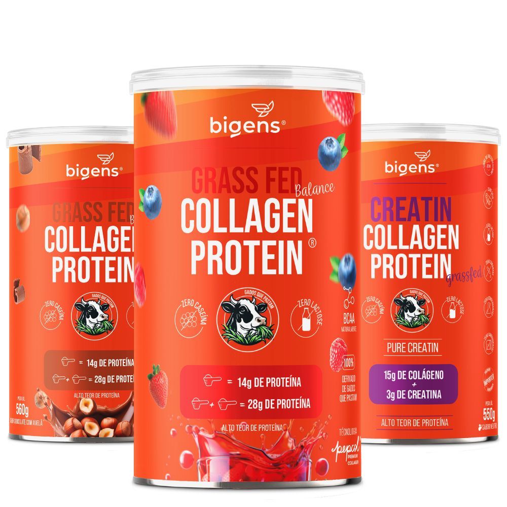 Kit 3x Collagen Grass Fed - Colágeno Premium Pepcol® ( Neutro, Frutas ...