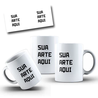 CANECA PERSONALIZADA PORCELANA COM SUA ARTE/LOGO
