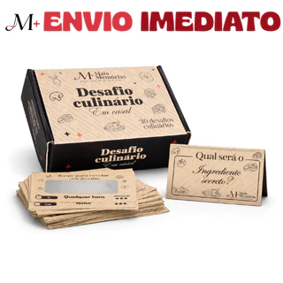Desafio Culinário em Casal – Jogo para Casais | Atividades para Casal | Presente Criativo para Namorado ou Namorada