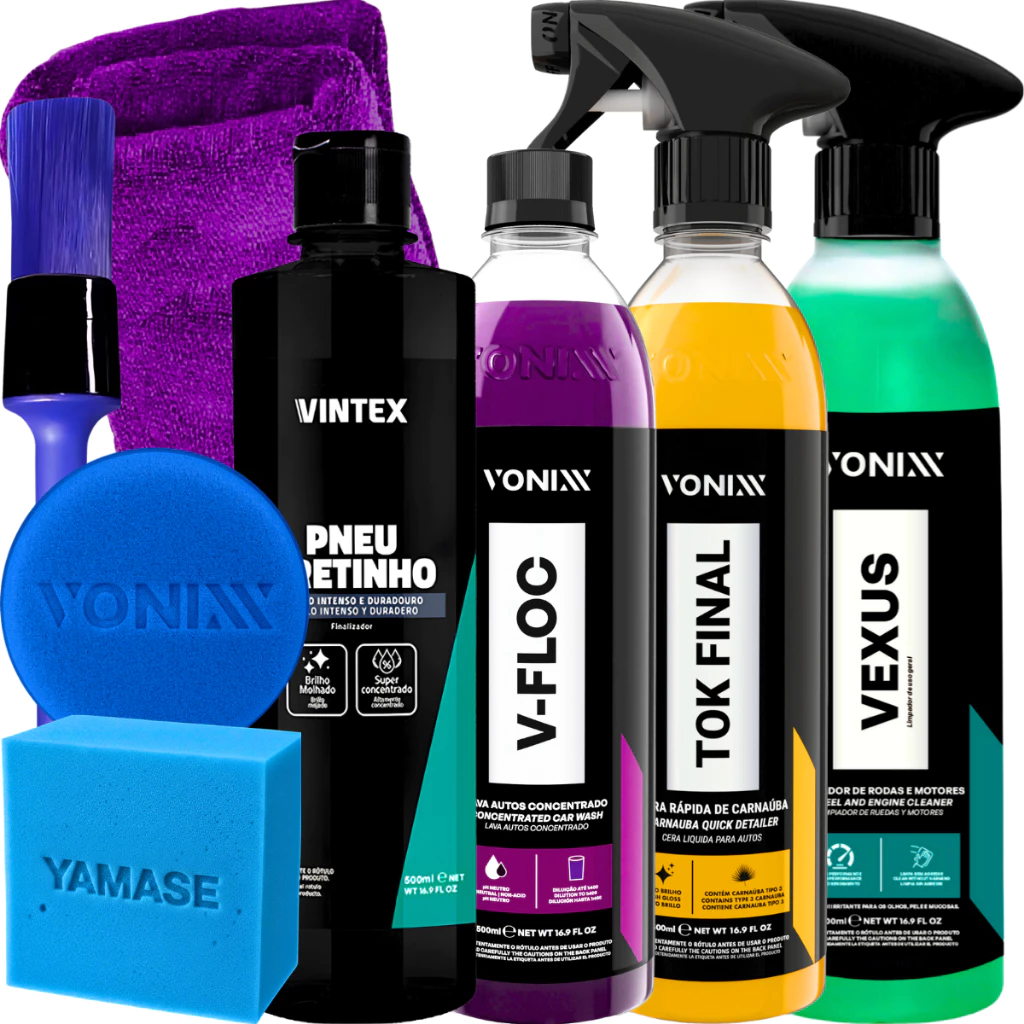 KIT SHAMPOO V-FLOC CERA TOK FINAL VEXUS VONIXX PRETINHO VINTEX