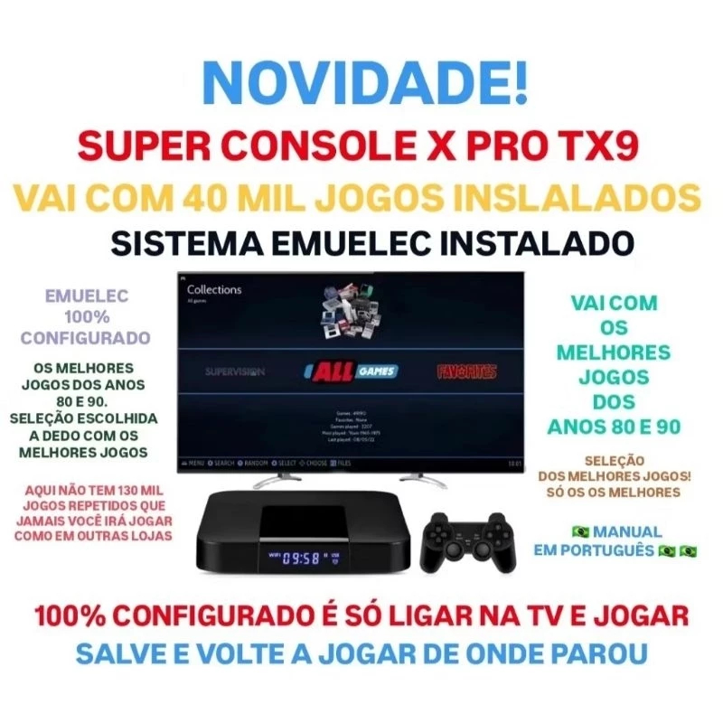 Super console x super arcade box Arcade Box Consola de jogos retro