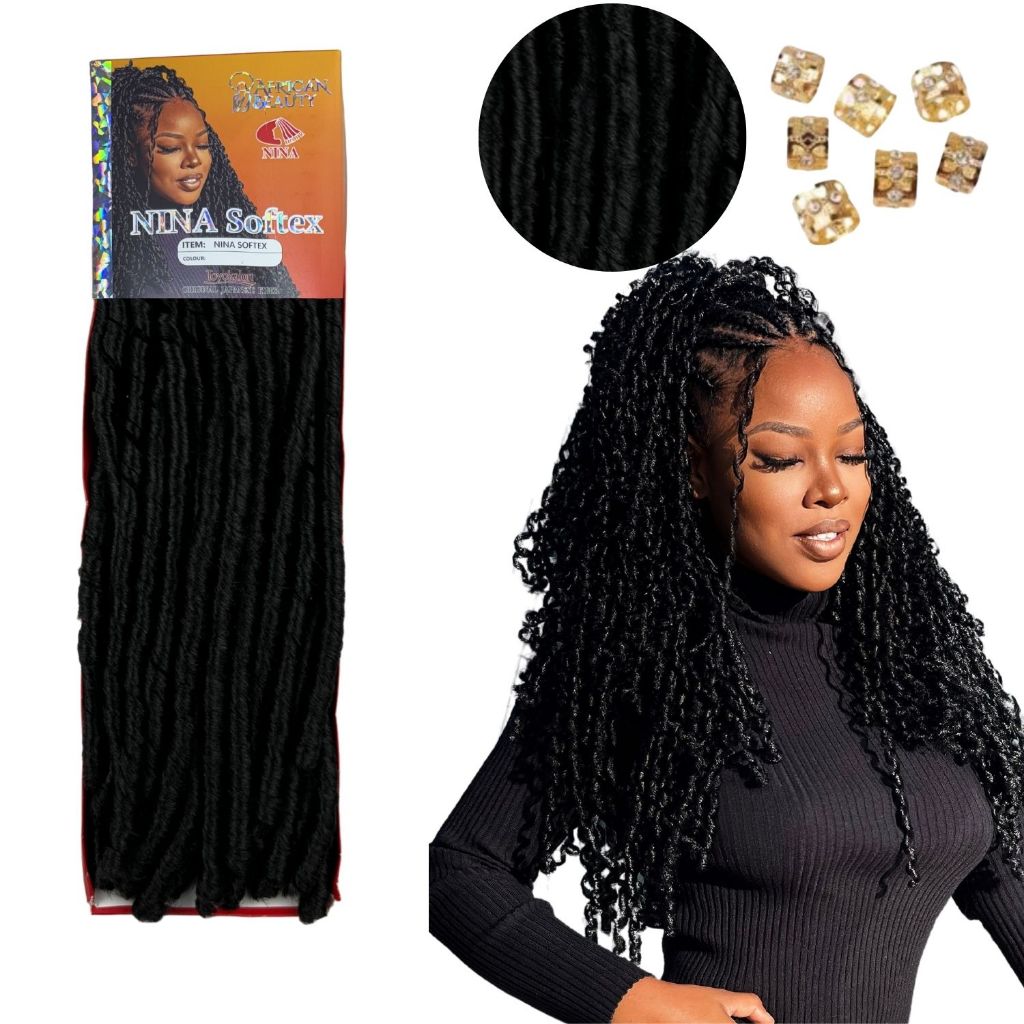 Cabelo Nina Softex Fibra Japonesa Kanekalon 100g African beauty