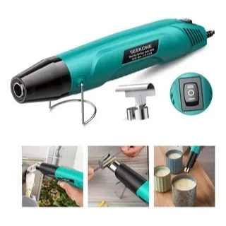 Mini Soprador Térmico Elétrico 350W Pistola de Ar Quente Profissional [110V / 220V] - Ideal para Artesanato, Resina, Dry