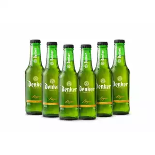 Kit 6 Cerveja Denker Lager Long Neck 275ml Puro Malte Premium Original